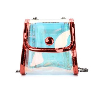 Kids Mini Purse PVC Transparent Laser Money Change Purse Baby Girl Small Coin Wallet Pouch Box Clear Bag