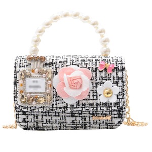 Kids Mini Purses and Handbags Cute Girls Princess Crossbody Bag Pearl Party Hand Bags Tote Baby Small Clutch Money Bag