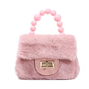 Kids Mini Purses and Handbags Faux Fur Crossbody Bags for Women Coin Wallet Girls Party Hand Bags Baby Money Clutch Bag