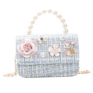 Kids Mini Purses and Handbags Princess Crossbody Bag for Baby Girls Coin Pouch Small Party Pearl Hand Bags