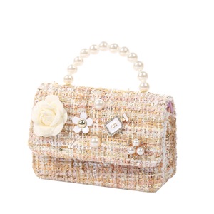 Korean Women Mini Handbags Tote Cute Pearl Messenger Bag Girl Small Coin Wallet Pouch Girls Party Hand Bag Purse