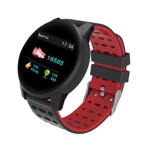 KY108 1.3' HR Blood Oxygen Pressure Sleep Monitor IP67 Long Stangby Multi-sport Smart Watch RED COLOR