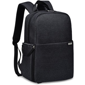 L4 Double-layer Casual Business Computer Backpack USB Multi-function Digital Camera Bag(Black)