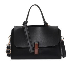 Ladies Pu Leather Flap Street Shoulder Satchel Bags Casual Solid Messenger Handbag Popular Simple Female Daily Bag