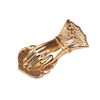 Lady Hand Paper Clips Metal Clips Personality Bookmarks Half Letter Binder Gold Stationery Clip Paperclips Binder Clips