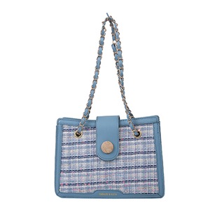 Large Capacity Chain Female Shoulder Handbag Popular Simple Female Daily Bag Fashion Women Woolen Messenger Bag