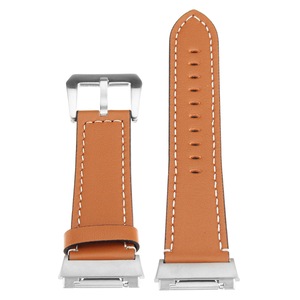 Leather Band Bracelet Watch Wrist Strap Replacement For Fitbit Ionic Fitness Run BROWN COLOR