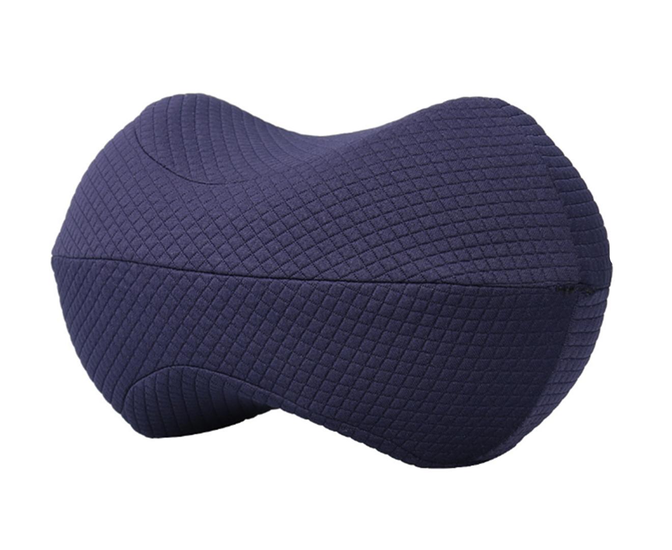 Leg Pillow for Side Sleepers Pregnancy Pain Relief Pillow Orthopedic Memory Foam Knee Pillow-Blue