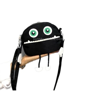 Leisure Fashion Slant Shoulder Bag Handbag(Black)