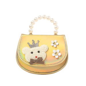 Little Girl Mini Coin Bag Kawaii PU Leather Crossbody Bags for Kids Princess Party Purse Baby Small Wallet Hand Bag Gift