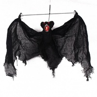 Luminous Simulate Animal Shape Hanging Pendant Halloween Haunted House Bar Decor Glowing black bat