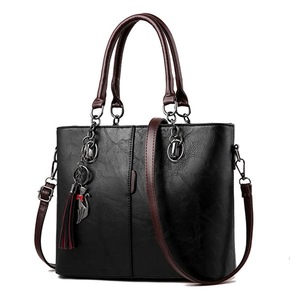 Handbags Women Bags Designer Big Solid PU Leather Tassel Crossbody Shoulder Bags For Women Ladies Hand Bag