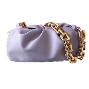 Luxury Thick Gold Chains Cloud Bags for Women 2021 Fashion Soft Leather Women's Designer Handbags Trend Crossbody Shoulder Bag