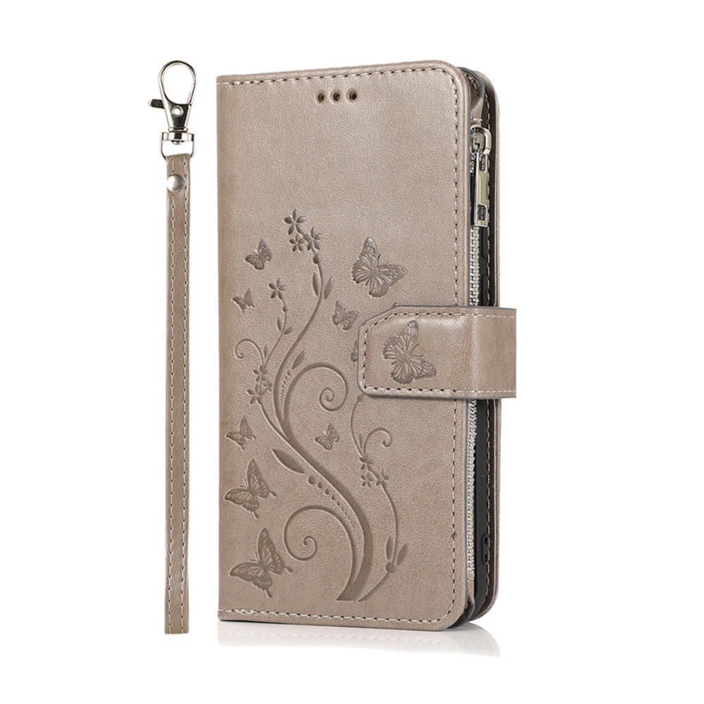 Luxury Zipper Flip PU Leather Wallet Case for Huawei P Smart Plus 2020 Cards Magnetic Phone Cover