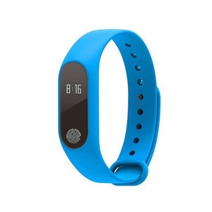 M2 0.42in Touch Screen Waterproof Smart Watch Heart Rate Monitor Pedometer Sports Bracelet Fitness Tracker BLUE COLOR