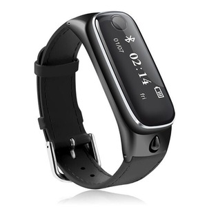 M6s bluetooth Headset Smart Bracelet Sport Tracker Sleep Moniter Smart Watch For Android IOS Phone BLACK COLOR