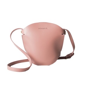 Magnetic Buckle Small Bucket Bag PU Leather Single Shoulder Bag Ladies Handbag Messenger Bag (Pink)