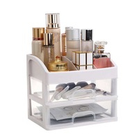 Makeup Organizer Box Cosmetic Drawer Transparent Table Drawer Dresser Cosmetic Box Skincare Shelf