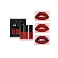 Matte Liquid Lip Stick Set Mini Lip Gloss Travel Kit Long-Lasting Waterproof - C