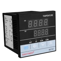 MC701 72*72mm Universal Input Digital PID Temperature Controller Regulator SSR Relay Output for Heating or Cooling with Alarm Fahrenheit