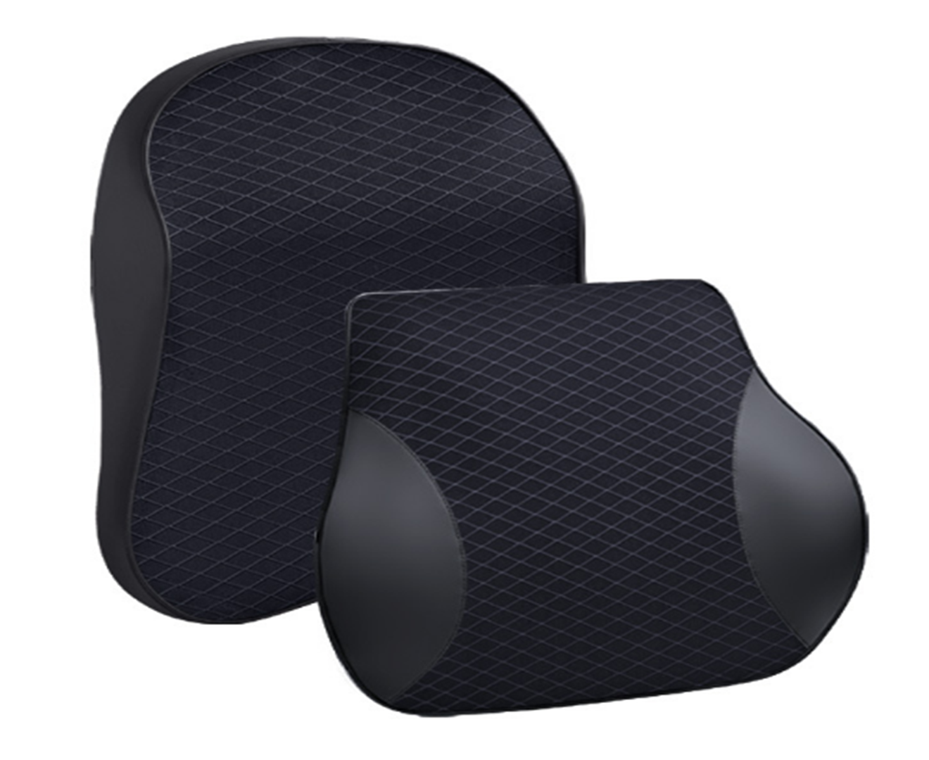 Memory Cotton Massage Decompression Car Seat Headrest Lumbar Support