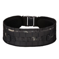 Men Army Military MOLLE Tactical Belt CS Belt Multi-use Airsoft Equipment Wide Waist Belt BLACK-MC COLOR