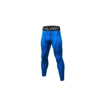 Men'S Compression Pants Baselayer Cool Dry Sports Tights Leggings - Blue