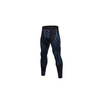 Men'S Compression Pants Cool Dry Workout Tights - Blue
