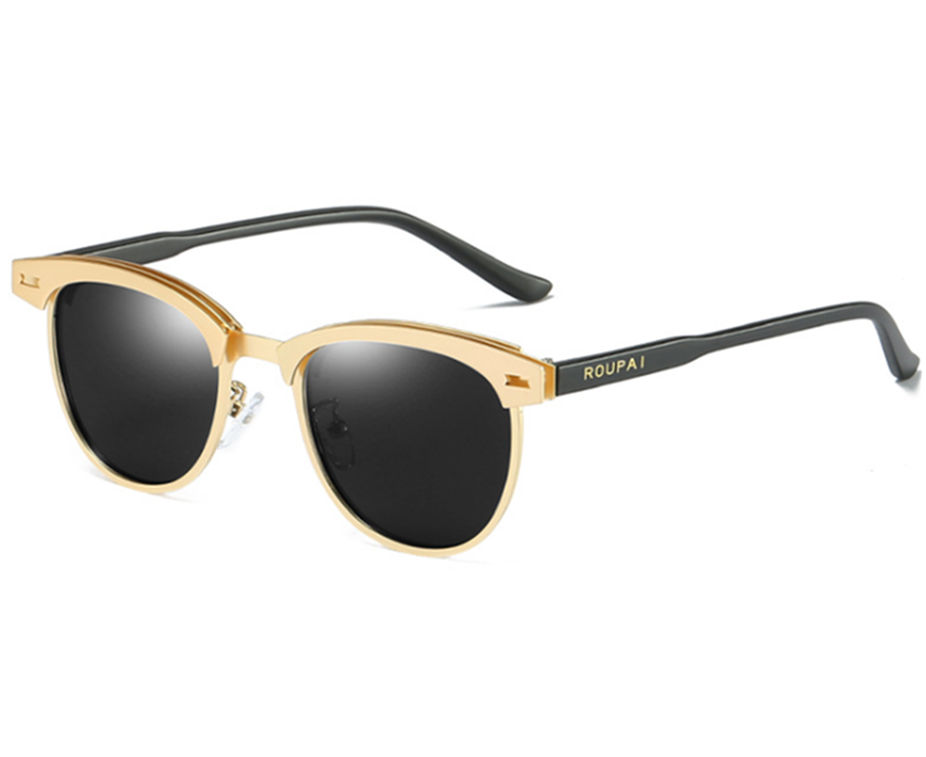 Men's Sports Style Semi Rimless High Definiton Polarized Sunglasses