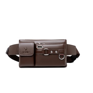 Men s Waist Bag Solid Color Multipurpose Chest Bag Crossbody Bag for Boys Waterproof Large Capacity Crossbody Bag