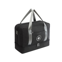 Men'S Wet-Dry Separate Fitness Bag Waterproof Clothing Receipt Bag - Black