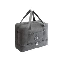 Men'S Wet-Dry Separate Fitness Bag Waterproof Clothing Receipt Bag - Grey