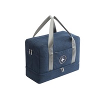 Men'S Wet-Dry Separate Fitness Bag Waterproof Clothing Receipt Bag - Navy