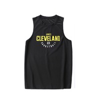 Men Sleeveless Vest Tank Top Athletic Muscle Workout Gyms Bodybuilding Sport Fitness T-Shirt-Black