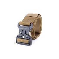 Mens Multi Function Tactical Heavy Duty Belt - Brown