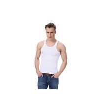 Mens Slimming Body Shaper Vest Slim Shirt Compression Tank Shaperwear - WHITE