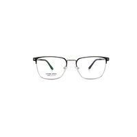 Metal Frame Clear Lens Business Glasses - Black Silver