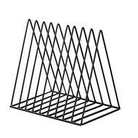 Metal Iron e File Magazine Folder Rack Decorative Holder 10 Lattice Newspaper Holder Magazine File Storage for Home