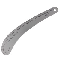 Metal Patchwork Rulers for Fashion Design Metric System Sewing Curve Ruler Garment Rulers for Patchwork Cutting Ruler