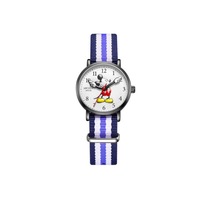 Mickey Cute Quartz Watch Cartoon Waterproof Watch Minnie Mouse Arm Hand Watch-Black