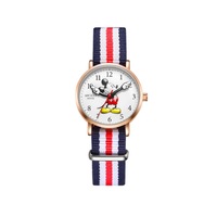 Mickey Cute Quartz Watch Cartoon Waterproof Watch Minnie Mouse Arm Hand Watch-Gold
