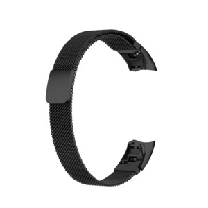Milanese Stainless Steel Adjustable Watch Band Strap for Huawei Honor Band5&4 Smart Watch BLACK COLOR