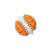 Milk Fragrance Dog Molar Ball Doggy Brush Ball Tooth Cleaning - ORANGE