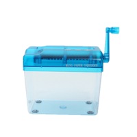 Mini Blue Shredder Crusher Destroyer Paper Documents Cutting Machine A6