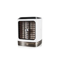 Mini Desktop Air Cooler Humidifier Ambient Lamp Usb Air Conditioning Fan - White