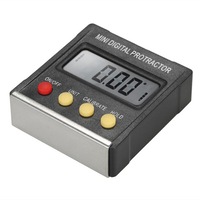 Mini Electronic Digital Inclinometer Slope Level Protractor Magnetic Angle Dip Box black