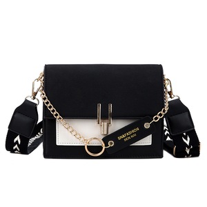 Mini handbags women fashion ins ultra fire retro wide shoulder strap messenger bag purse simple style Crossbody Bags