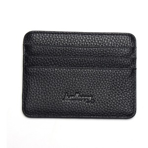 Mini Men's Pu leather credit card holder id card case thin wallet for women with coin pocket small purse cardholder
