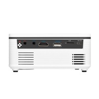 Mini Portable Entertainment LED Projector Home Multi-function Interface HD Projector Supports 1080P-White