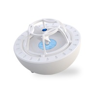 Mini Portable USB Dishwasher Ultrasound Bubble Dishwasher Kitchen Surf Dishwasher-Blue